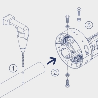 Opérateurs pour rideaux métalliques SR16024